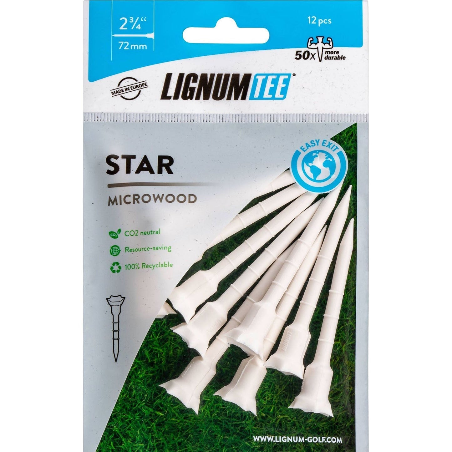 Lignum Star Golf Tees - Premium Performance