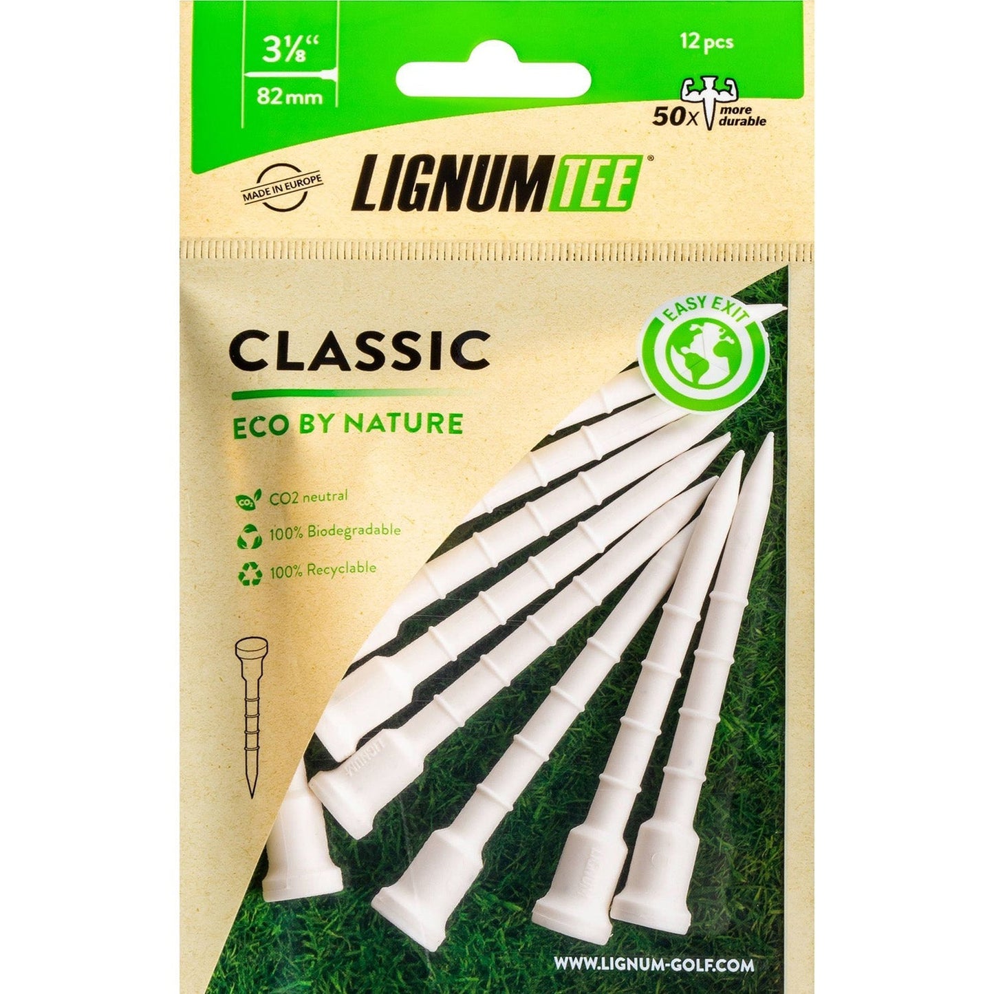 Lignum Tee - Tee de Golf Ecológico Clásico