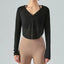 V-Neck Long Sleeve Yoga Top for Active Comfort