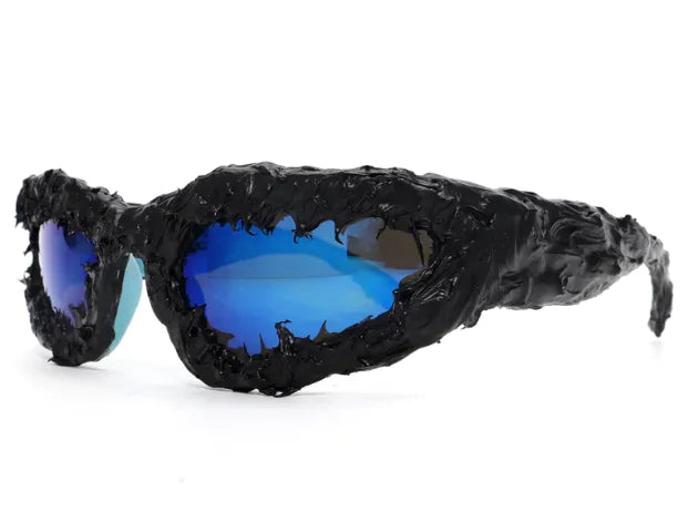 Lunettes de soleil punk en forme d'œil de chat – Lunettes unisexes audacieuses