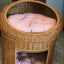 Berceau de Matelas en Rattan Confortable pour Chat