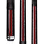 Lucasi Pinnacle Midnight Black Cue with Cocobolo Accents and Silver Crush Inlays - Korvel