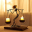 Candelabro en Forma de Linterna - Decoración de Hogar Inspirada en el Estilo Nórdico