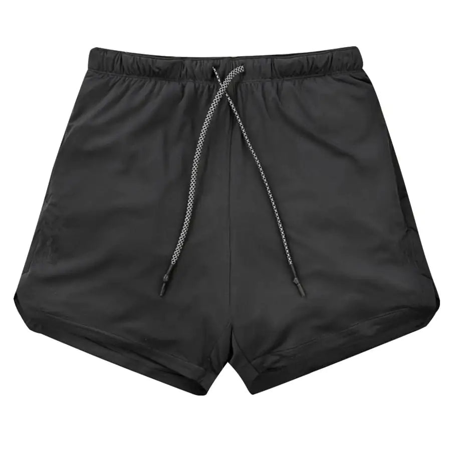 Shorts de course 2-en-1 pour hommes pour un mode de vie actif
