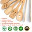 Bamboo Kitchen Utensils Set 8-Pack - Premium Wooden Cooking Tools