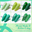 Born Pretty Green Gel Nail Polish Set - 6PCS Glitter Collection
