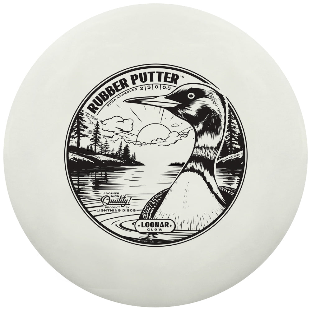 Disque de putter de golf en caoutchouc lumineux Loonar Glow