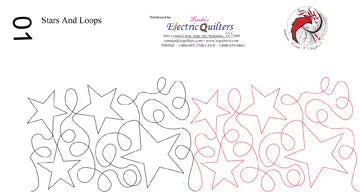 001 Pantographe Étoiles et Boucles par Linda V. Taylor