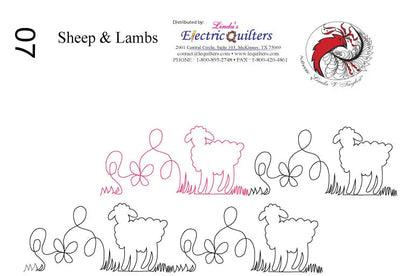 Pantographe Moutons & Agneaux par Linda V. Taylor