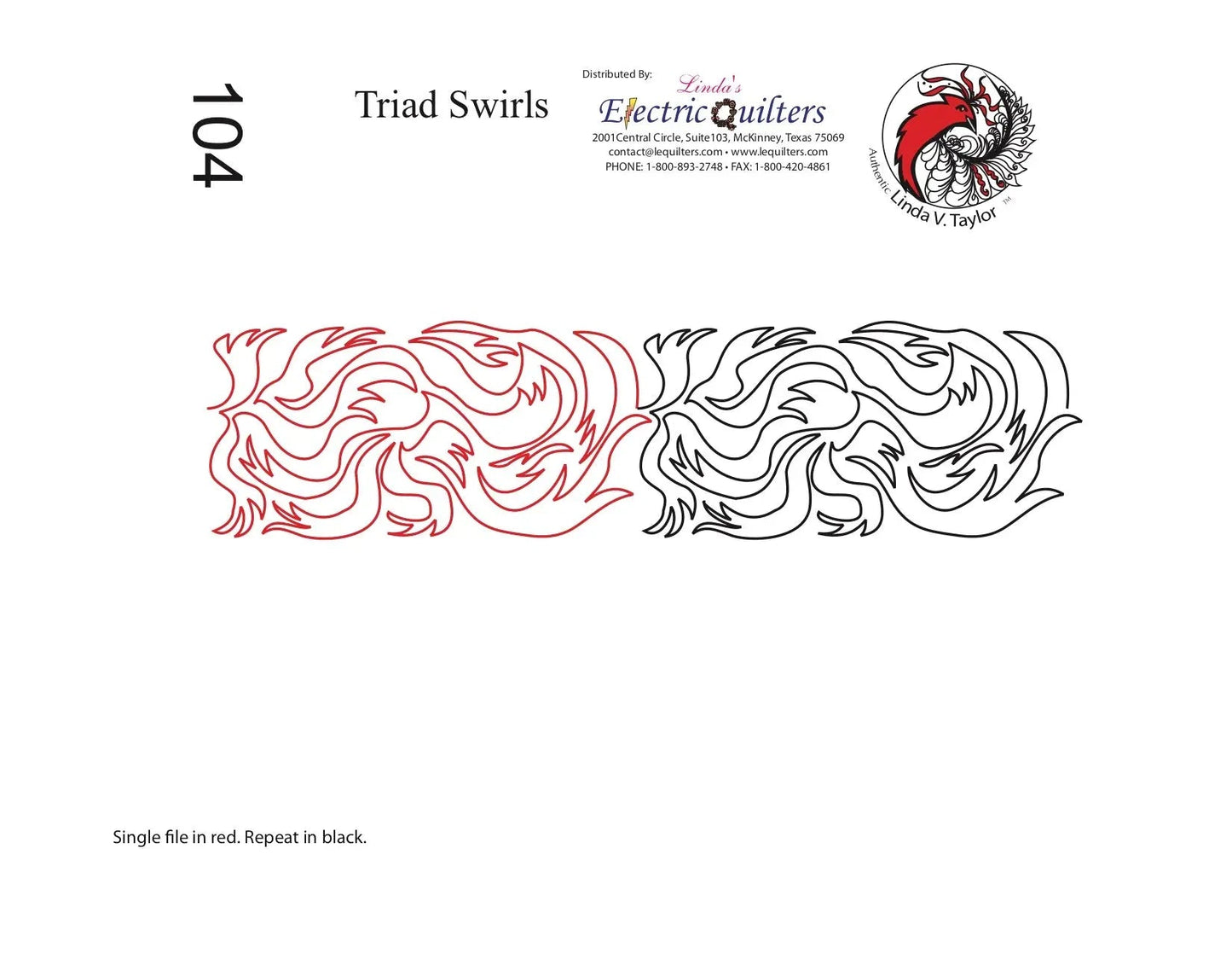 Pantógrafo 104 Triad Swirl de Linda V. Taylor