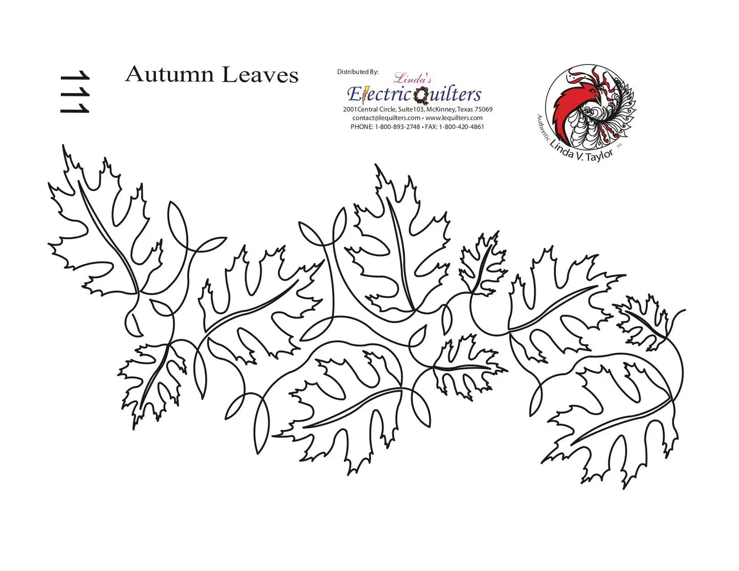 111 Pantographe Feuilles d'Automne par Linda V. Taylor