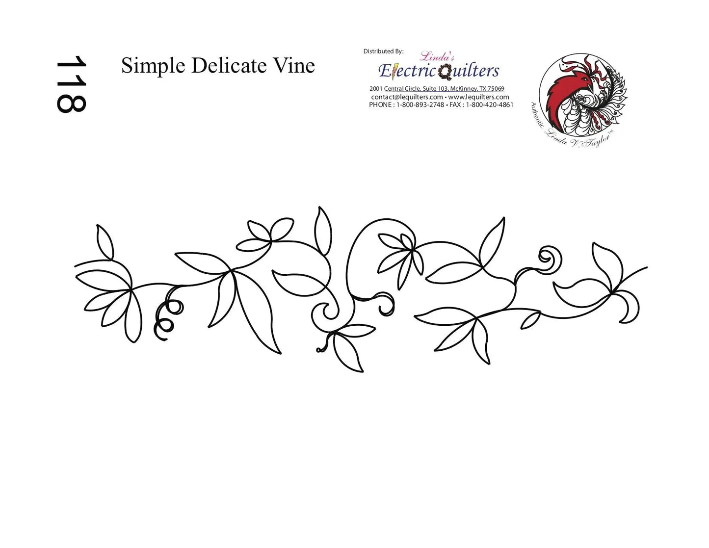 Pantógrafo Delicate Vines de Linda V. Taylor