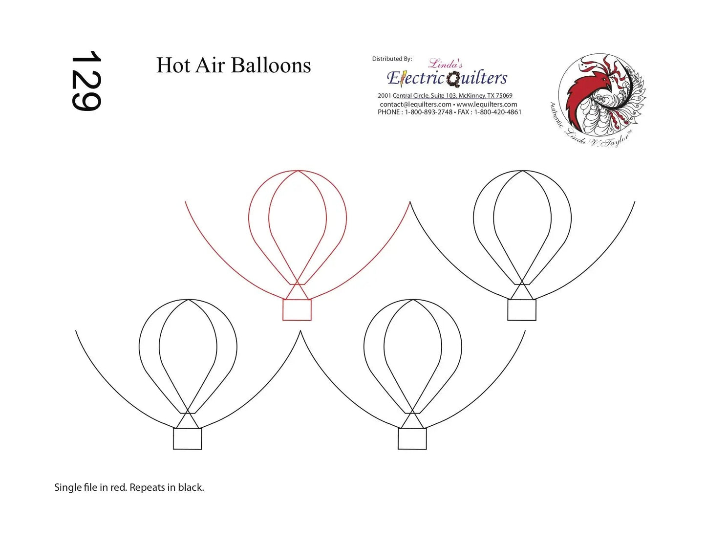 Pantographe 129 Ballons Chauds par Linda V. Taylor