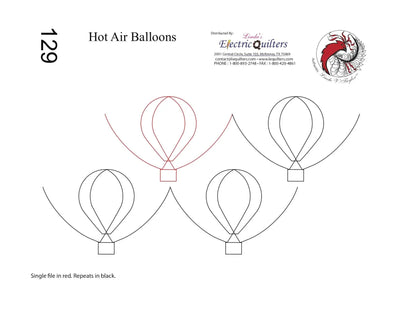 Pantographe 129 Ballons Chauds par Linda V. Taylor
