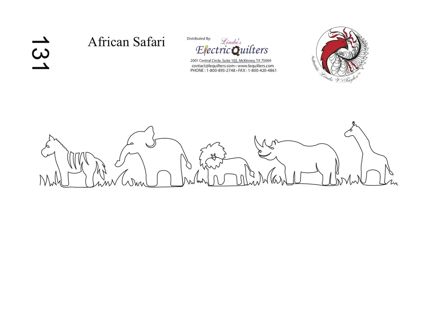 Pantógrafo Safari Africano 131 de Linda V. Taylor