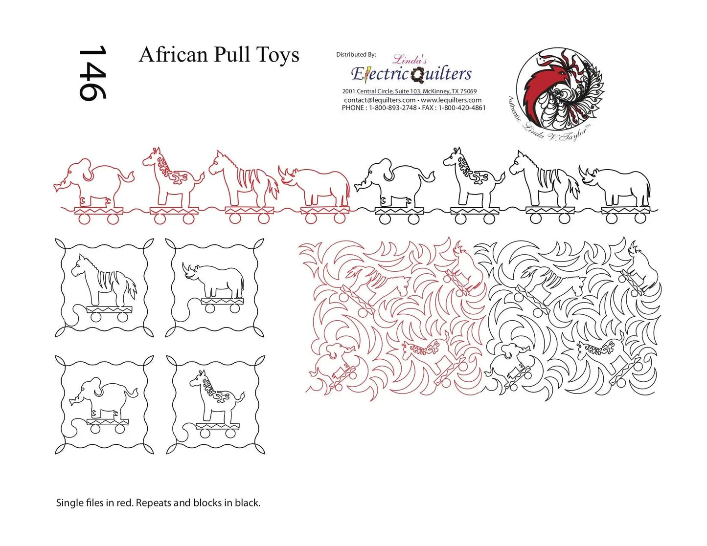 146 Jouets à tirer africains Pantographe avec blocs par Linda V. Taylor