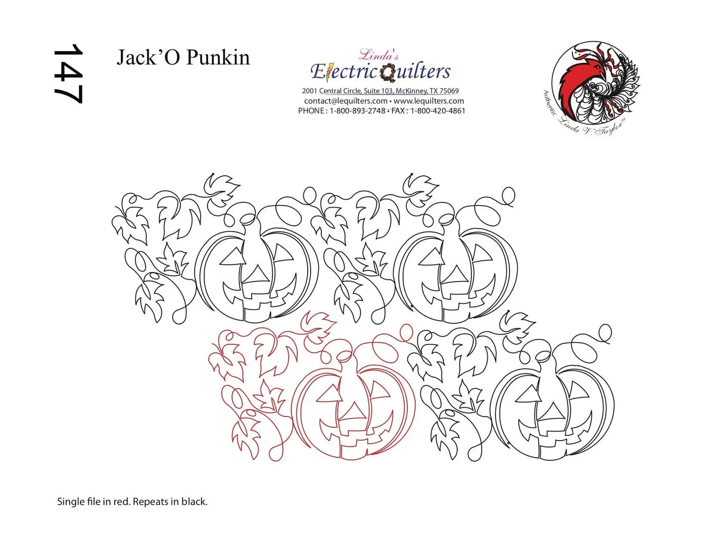 147 Jack O'Punkin Pantographe par Linda V. Taylor