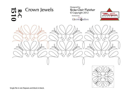 Crown Jewels Pantograph and Block by Rose-Clair Fletcher