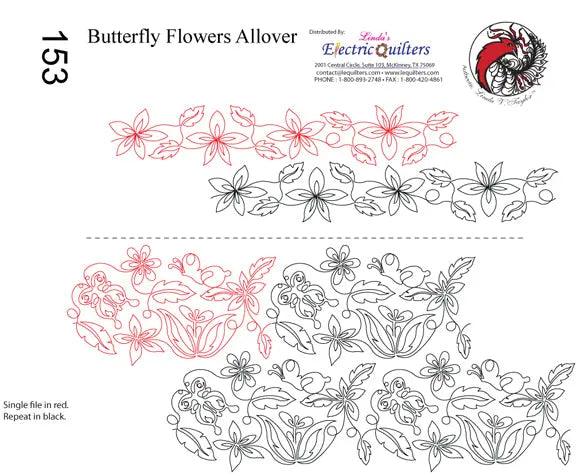 Pantógrafo 153 Flores de Mariposa de Linda V. Taylor