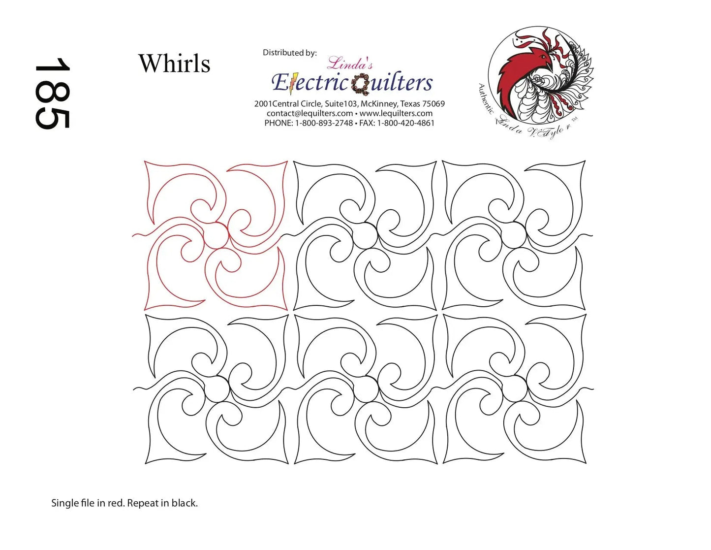 Pantógrafo 185 Whirls de Linda V. Taylor