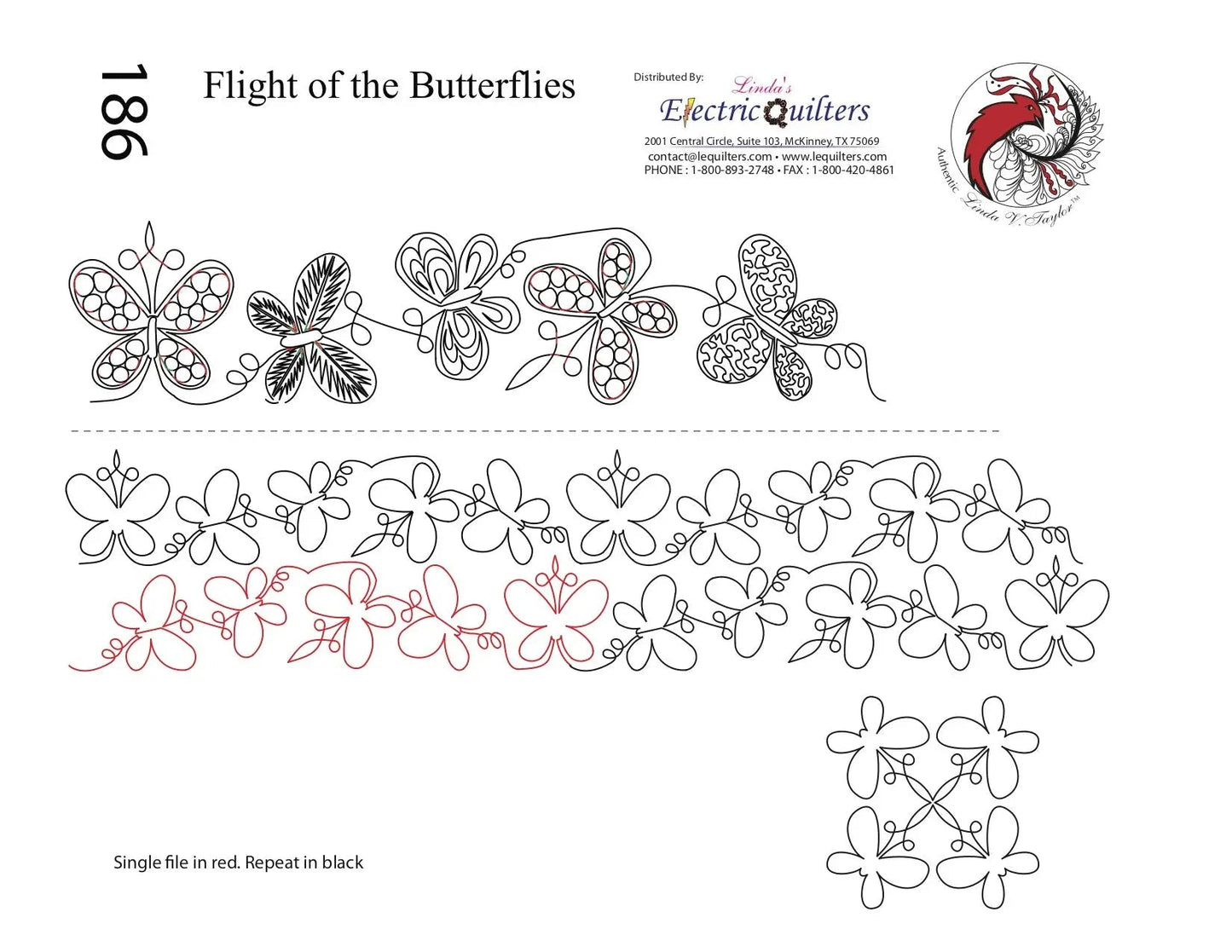 186 Vuelo de las Mariposas Pantógrafo de Linda V. Taylor
