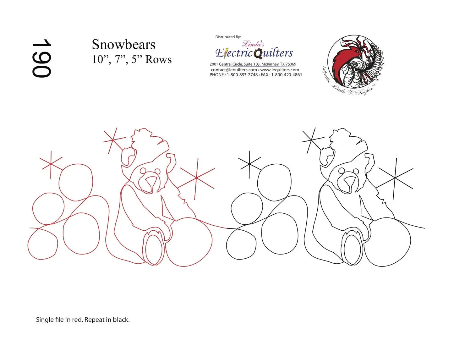 190 Pantographe Ours des Neiges avec Blocs par Linda V. Taylor