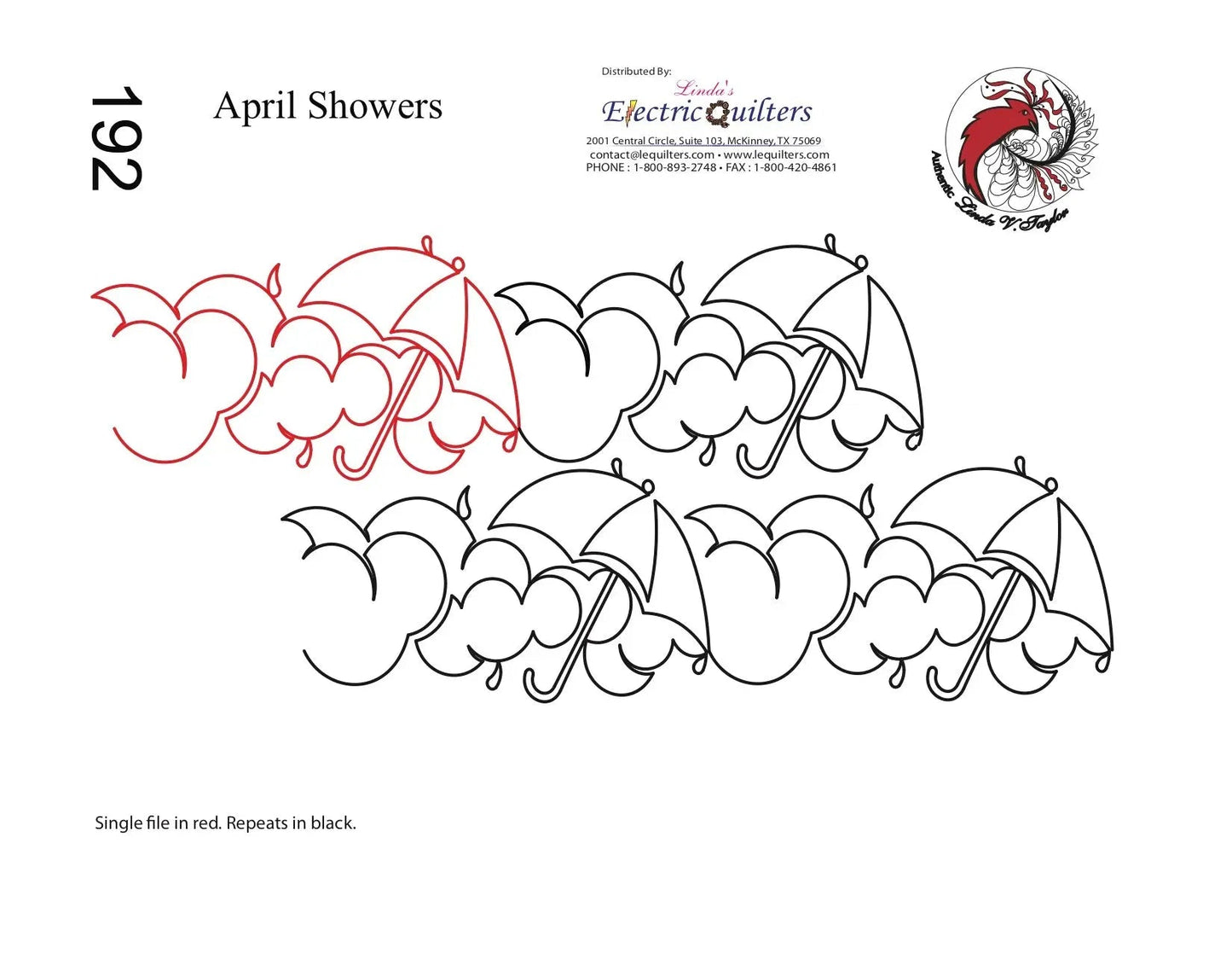 Pantographe 192 April Showers par Linda V. Taylor