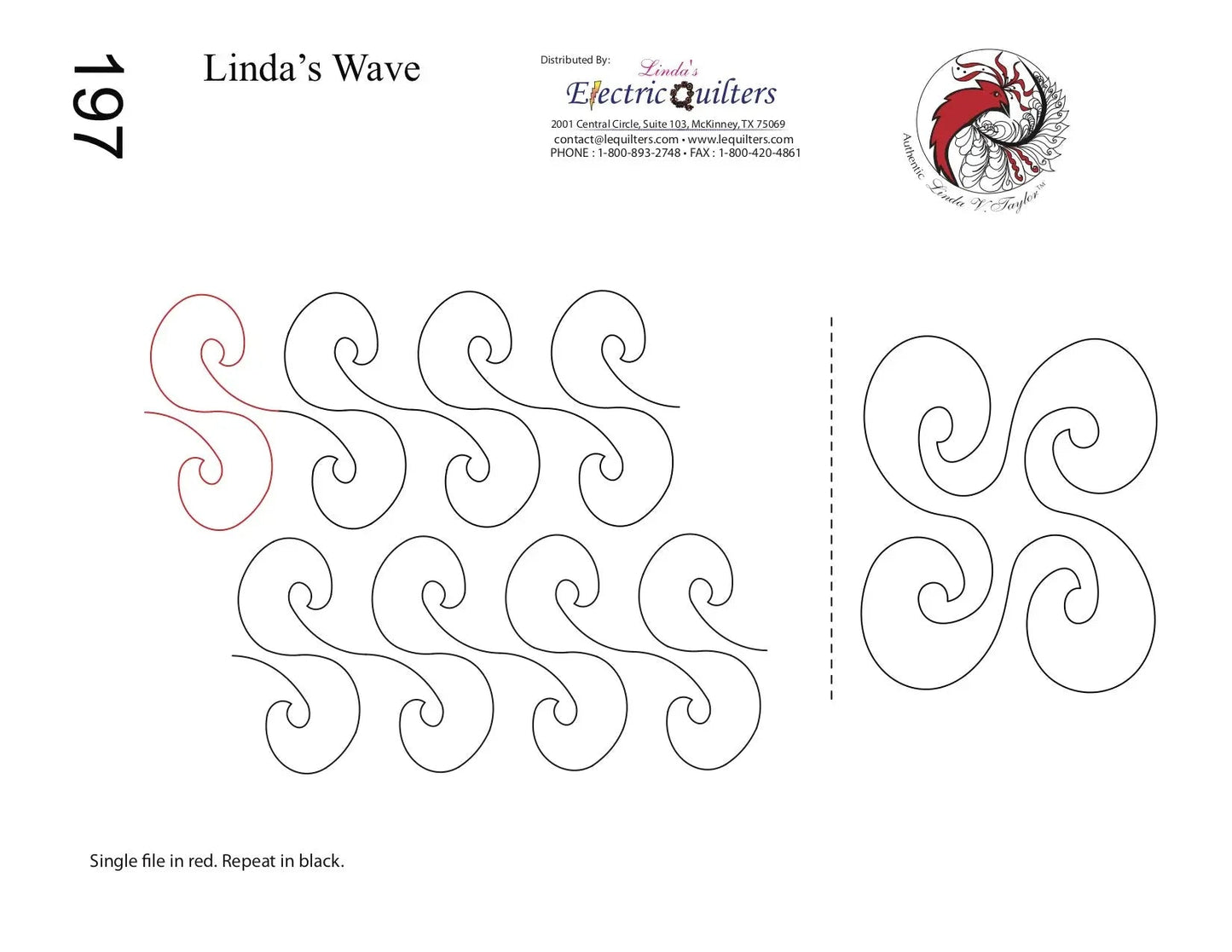 Pantographe Wave de Linda avec Blocs par Linda V. Taylor