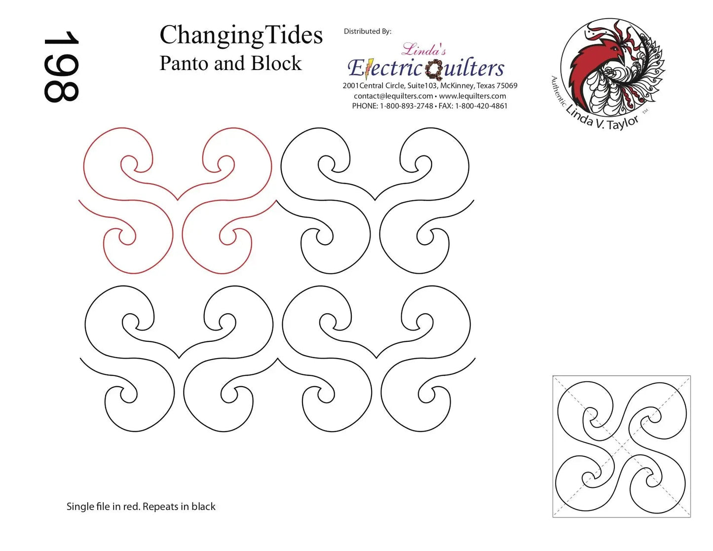 Changing Tides Pantograph with Blocks by Linda V. Taylor