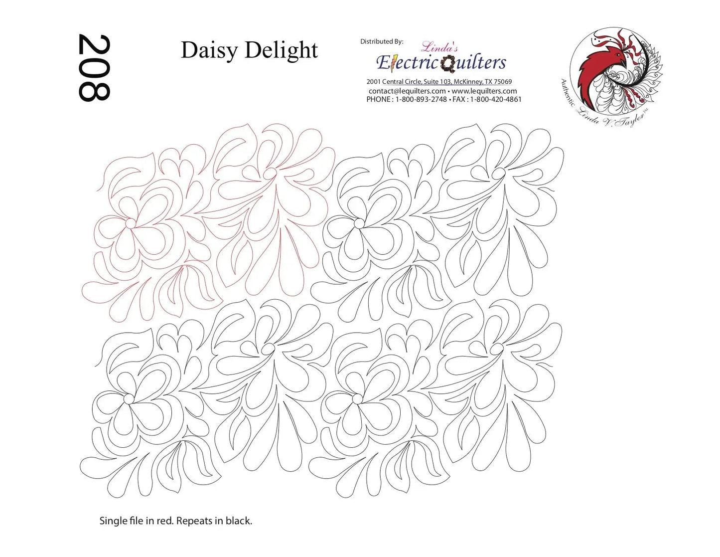 208 Pantographe Daisy Delight par Linda V. Taylor