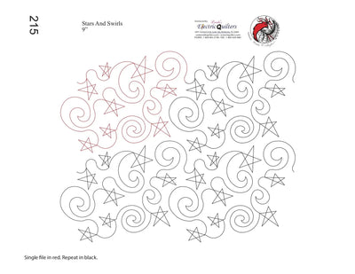 215 Pantographe Étoiles et Tourbillons par Linda V. Taylor
