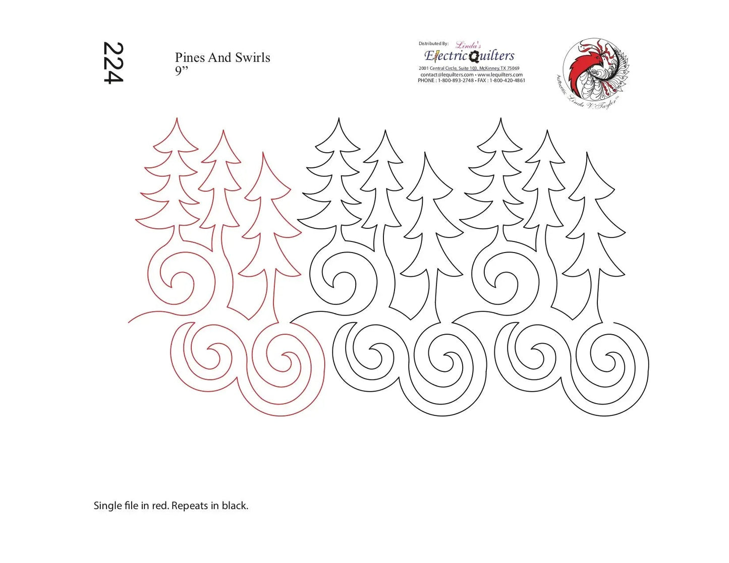224 Pignes et Tourbillons Pantographe par Linda V. Taylor