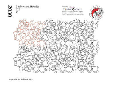 230 Bubbles And Baubles Pantographe par Linda V. Taylor