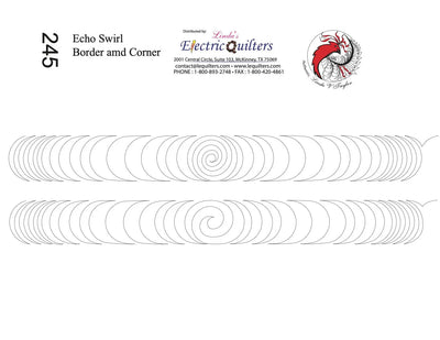 245 Echo Swirl Border Pantograph by Linda V. Taylor