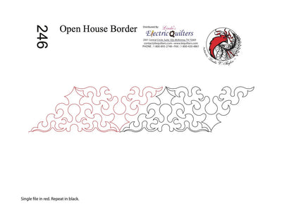 246 Open House Border Pantograph by Linda V. Taylor