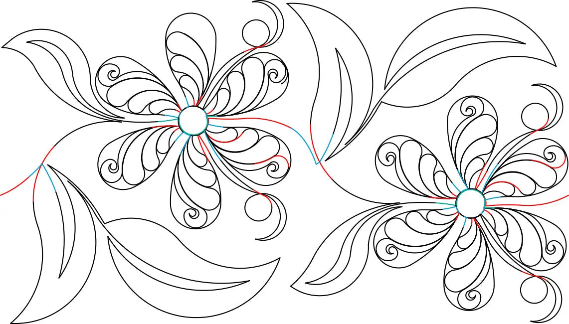 249 Pantógrafo de Borde Floral por Linda V. Taylor