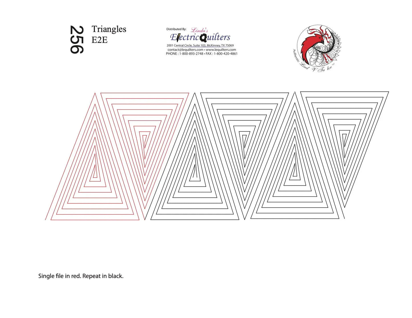 Pantographe 256 Triangles par Linda V. Taylor