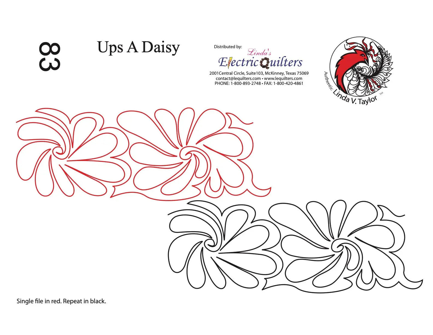 Ups A Daisy Pantograph by Linda V. Taylor