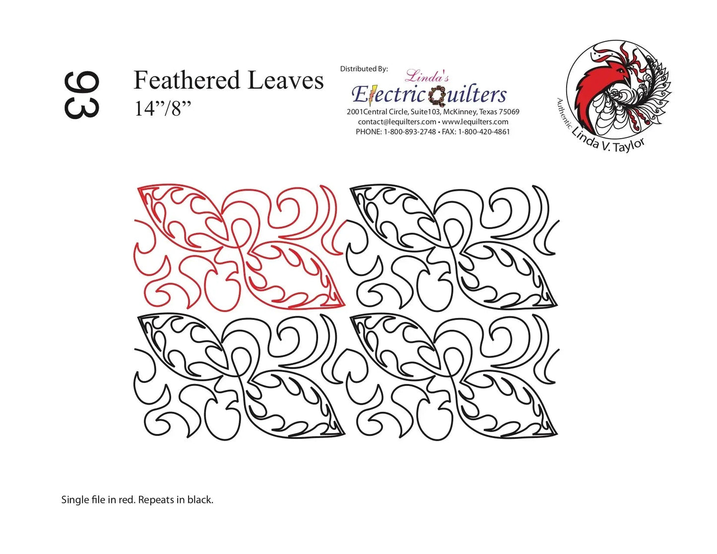 Pantographe Feuilles Plumées par Linda V. Taylor