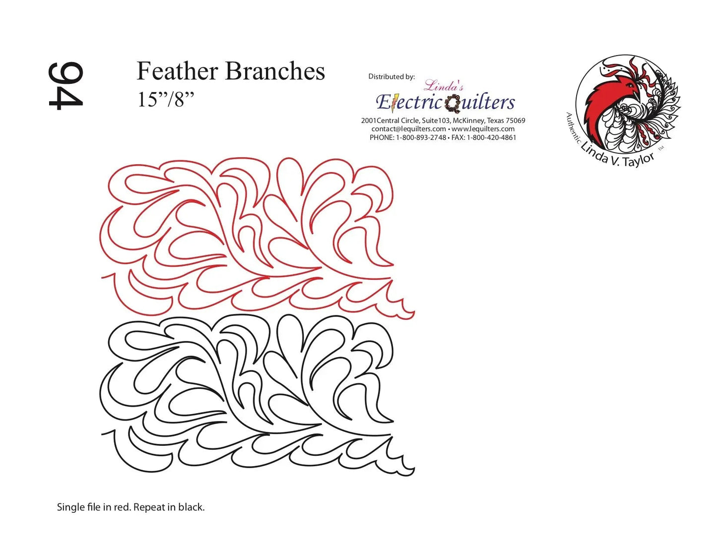 Pantógrafo Feather Branches de Linda V. Taylor
