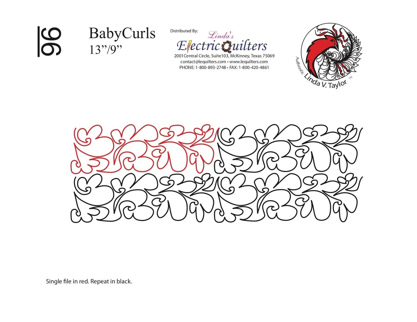 Pantógrafo 096 Baby Curls de Linda V. Taylor