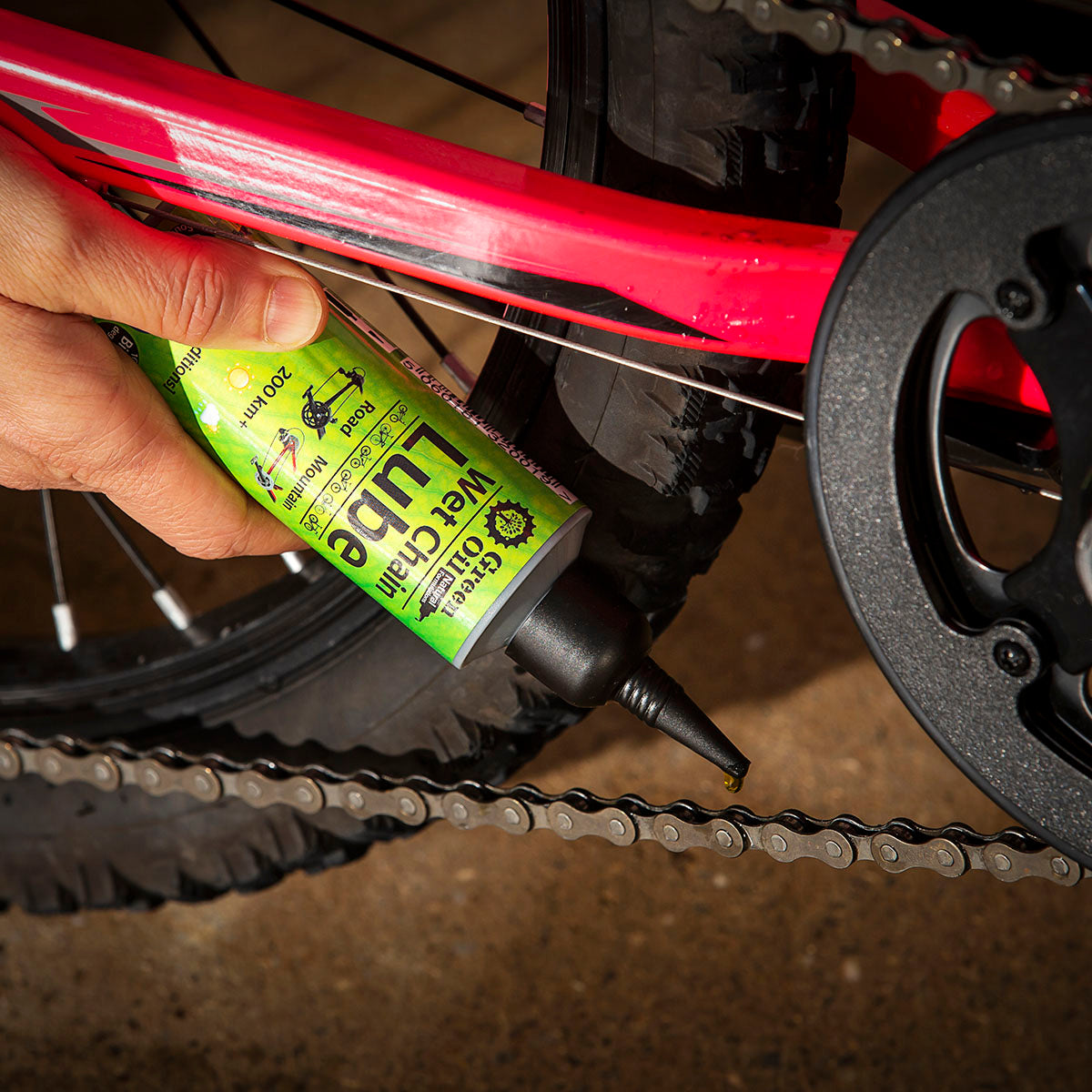 Green Oil - Wet Chain Lube - 100 ml - Korvel