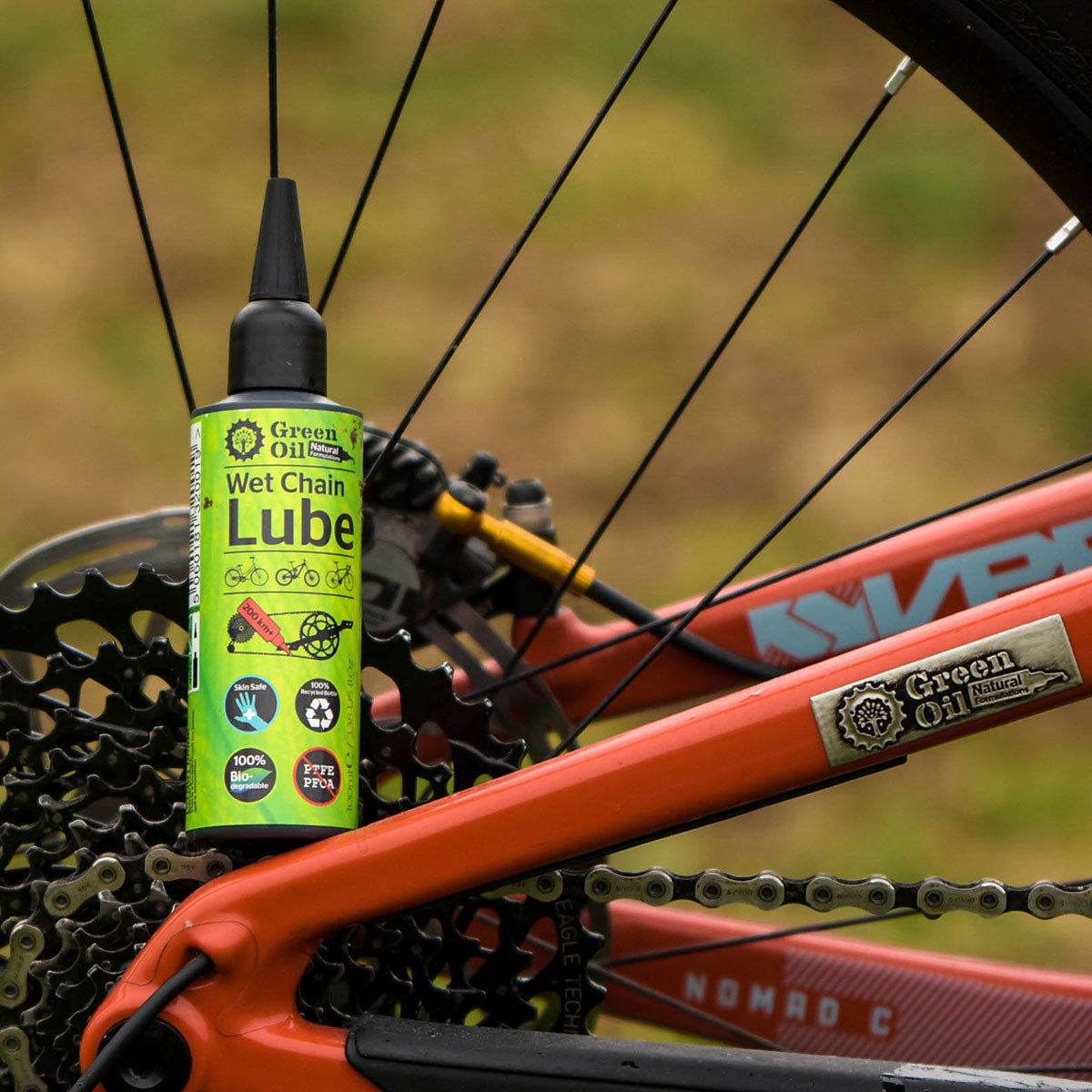 Green Oil - Wet Chain Lube - 100 ml - Korvel