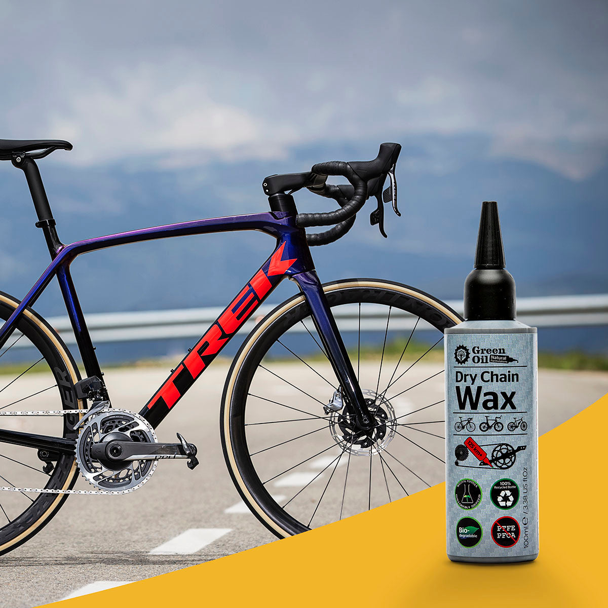 Cire à Chaîne Sèche Green Oil - 100ml pour un Cyclisme Fluide