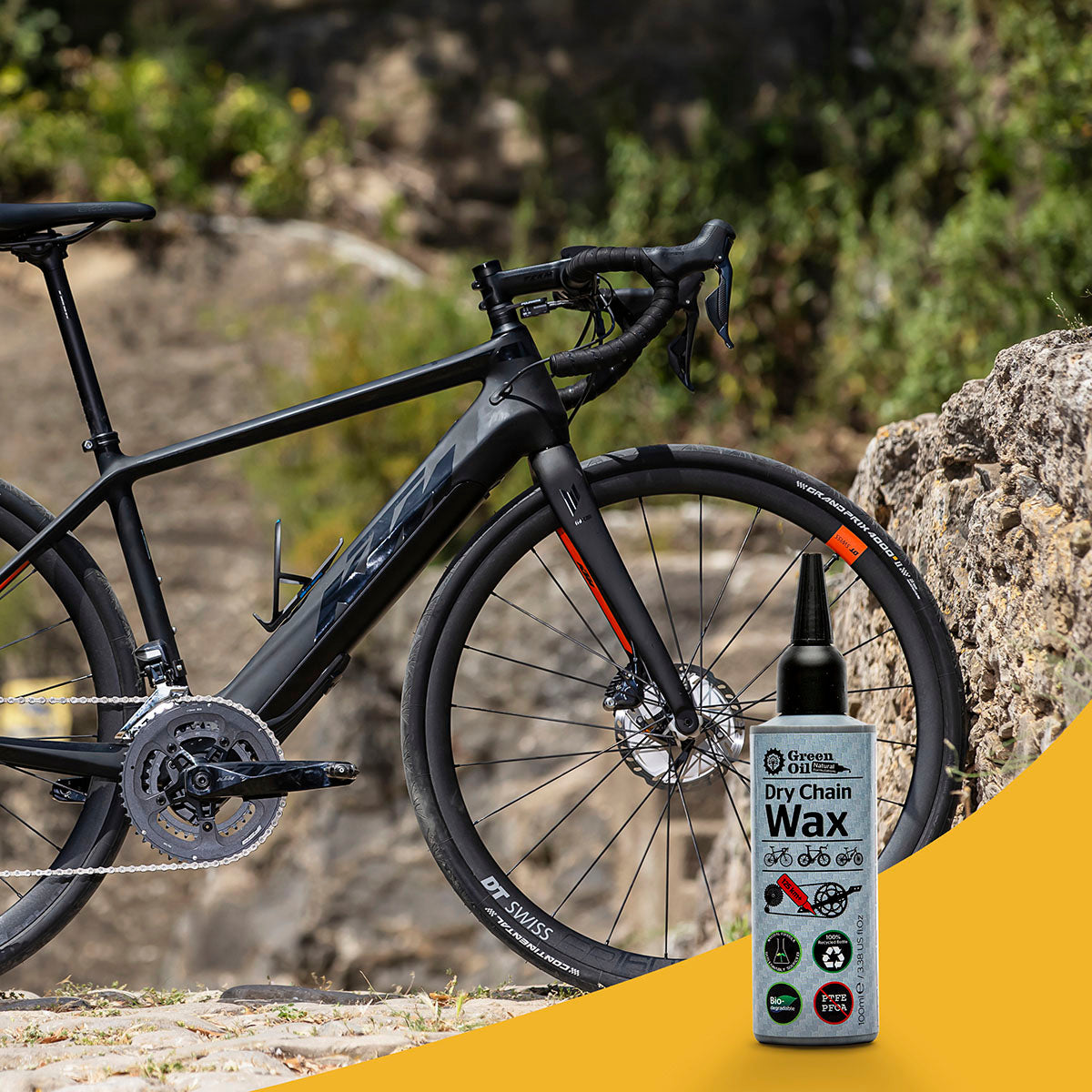 Cire à Chaîne Sèche Green Oil - 100ml pour un Cyclisme Fluide