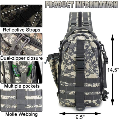Premium Waterproof Fishing Backpack Tackle Bag