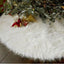 Funda de Árbol de Navidad de Terciopelo Blanco Creativo