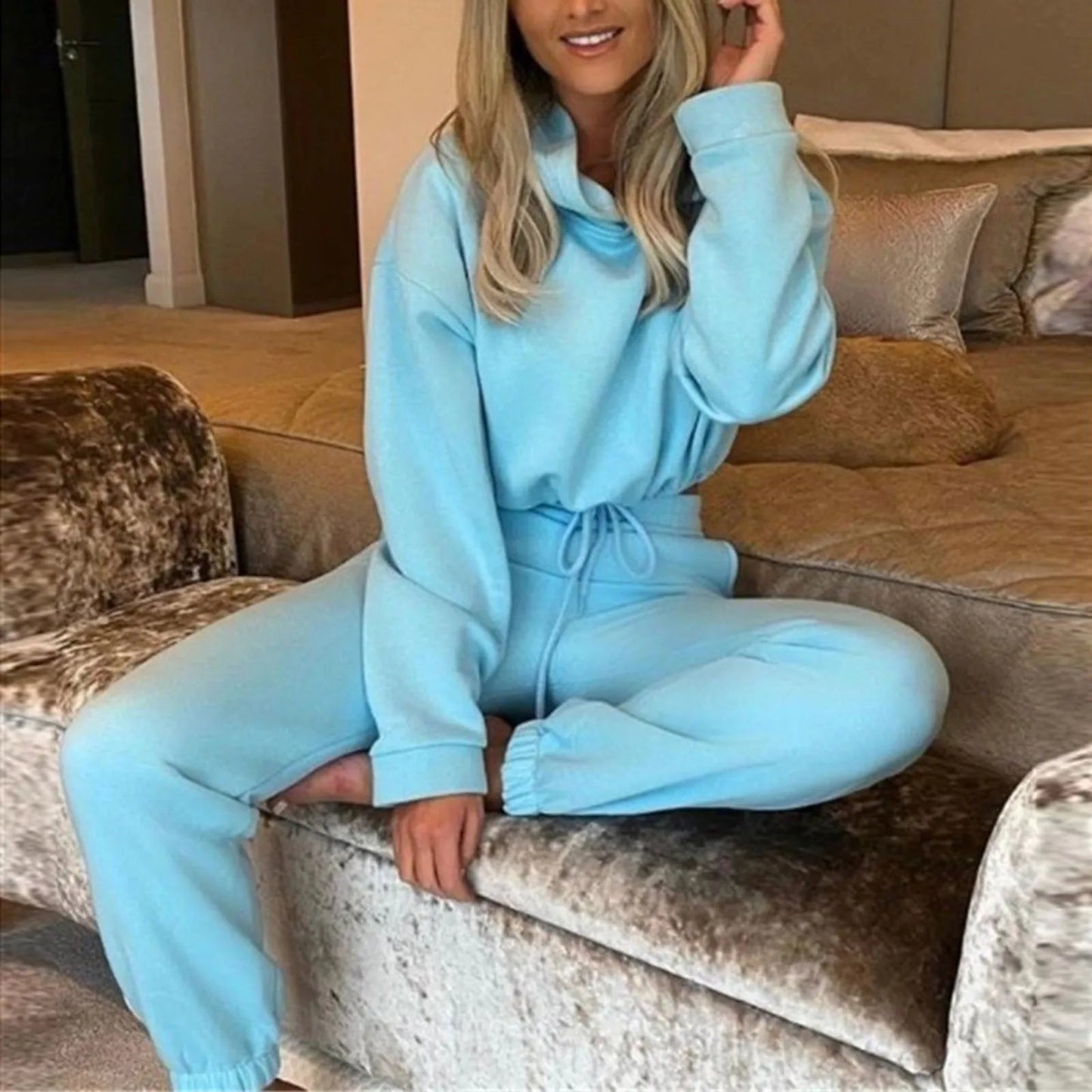 Winter Two Piece Tracksuit Set for Women