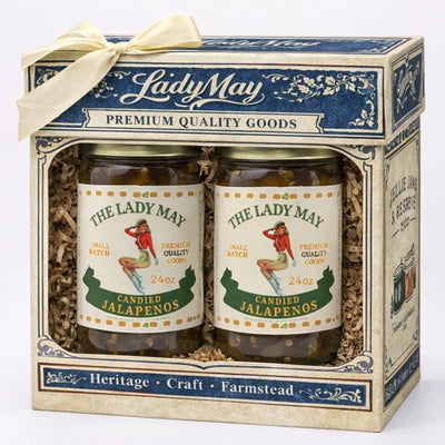 Sweet Heat Candied Jalapeños 2 Pack – The Lady May’s Small-Batch Cowboy Candy