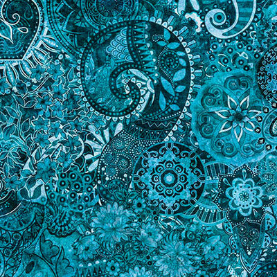 Tela de algodón Lagoon Mystique Blender Wideback por yarda